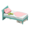 Sloppy Bed (Light Blue - Pink) NH Icon.png