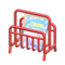 Tubular Magazine Rack (Red - Travel Guide) NH Icon.png