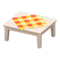 Wooden Table (White Wood - Orange) NH Icon.png