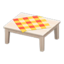 Wooden Table (White Wood - Orange)
