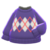 Argyle Sweater (Purple) NH Icon.png
