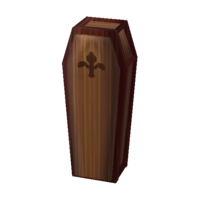 Creepy coffin