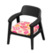 Nordic Chair (Black - Flowers) NH Icon.png