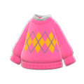 Argyle Sweater (Pink) NH Storage Icon.png