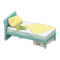 Sloppy Bed (Light Blue - Yellow) NH Icon.png