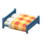 Wooden Double Bed (Blue - Orange) NH Icon.png
