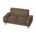 Minimalist sofa's Ash brown variant