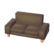 Minimalist sofa's Ash brown variant