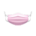 Pleated mask's Pink variant