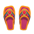 Beaded Sandals (Orange) NH Icon.png