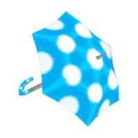 Blue dot parasol