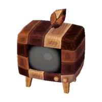 Modern wood TV