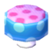 Polka-Dot Stool (Soda Blue - Peach Pink) NL Model.png