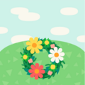 Weave Flowers to Craft a Wreath NH Nook Miles+ (Nature Day) Icon.png