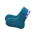 Back-Bow Socks (Peacock Blue) NH Icon.png