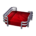 Sleek bed's Red variant
