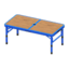 Outdoor Table (Blue - Dark Wood)