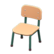 School chair's Beige & green variant