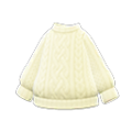 Aran-Knit Sweater (White) NH Storage Icon.png