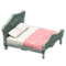 Elegant Bed (Blue - Pink Roses) NH Icon.png