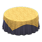 Large Covered Round Table (Gold - Plain Navy) NH Icon.png