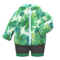 Leaf-Print Wet Suit (Green) NH Icon.png