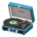 Portable record player's Blue variant
