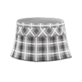 Checkered School Skirt (Light Gray) NH Storage Icon.png