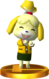 Isabelle (Winter Outfit) SSB4 Trophy (3DS).png