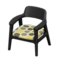 Nordic Chair (Black - Dots) NH Icon.png