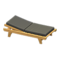 Poolside Bed (Light Brown - Black) NH Icon.png