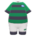 Rugby uniform's Green & black variant