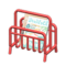 Tubular Magazine Rack (Red - Pet Magazine) NH Icon.png