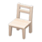 Wooden Chair (White Wood) NH Icon.png