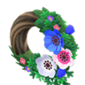 cool windflower wreath