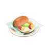 mixed-fruits bagel sandwich