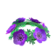 purple windflower crown
