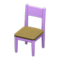 Simple Chair (Purple - Brown) NH Icon.png