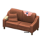 Sloppy Sofa (Brown - Pink) NH Icon.png