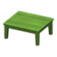 Wooden Table (Green - None)