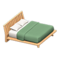 Artful Bed (Light Wood - Deep Green) NH Icon.png