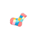 Color-Blocked Socks (Pink) NH Storage Icon.png