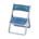Folding chair's Blue variant