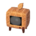 Modern wood TV's Simple variant
