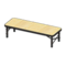 Outdoor Bench (Black - Light Wood) NH Icon.png