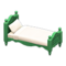 Ranch Bed (Green - Plain) NH Icon.png