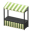 Stall (Black - Green Stripes)