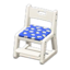 Writing Chair (White - Blue)