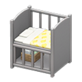 Baby Bed (Gray - Yellow) NH Icon.png