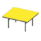 Cool Dining Table (Silver - Yellow) NH Icon.png